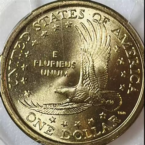 2000 Dollar Sacagawea PCGS MS-65 Wounded Eagle "Wounded Eagle" FS-901 ...