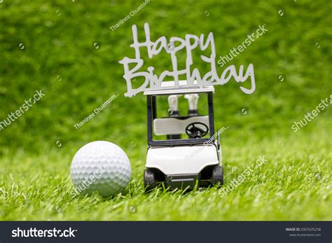 Golf Cart Carrying Happy Birthday Sign Stock Photo 2007635258 ...