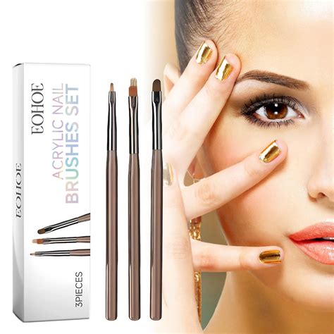 Lei Song 3 Piece Acrylic Nail Brush Set, Professional Brushes ...