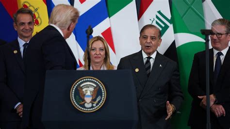 Watch: Shehbaz Sharif calls Trump peacemaker, Meloni's expression says ...