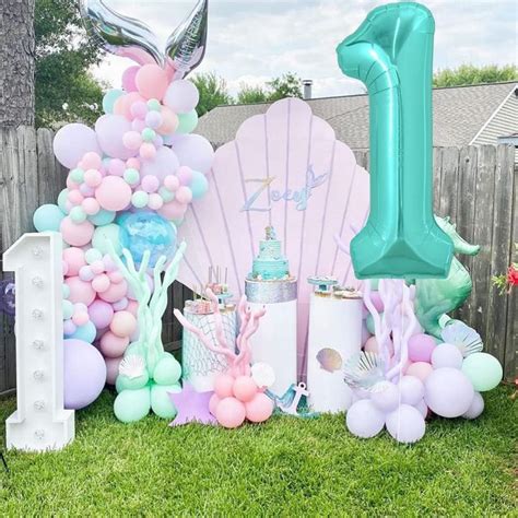 Buy TONIFUL 40 Inch Large Teal Blue Number Balloons, Giant Jumbo Helium ...