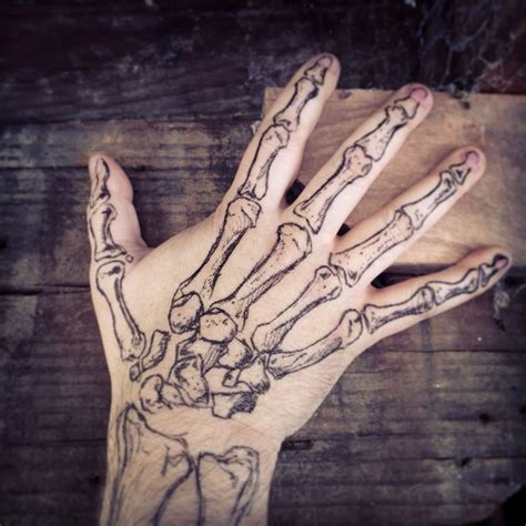 How To Draw Skeleton Bones On Your Hand - Drawing Skills Academy