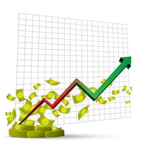 Premium Vector | Business finance graph arrow going up and bar chart ...