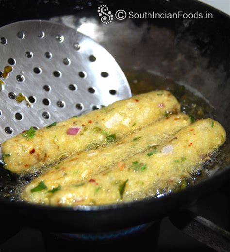 Raw banana fingers | Vazhakkai figners-How to make-Step by step photos ...
