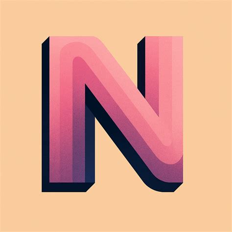 Playful Red Letter N with Zigzag Pattern Logo - Playground