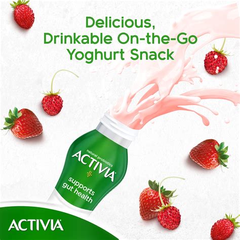 Activia Go Drinkable Yoghurt Strawberry & Wild Strawberry 280 ml Online ...