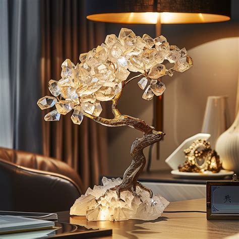 Glowing Elegance: Crystal Tree Lamps Illuminate Your Home Décor