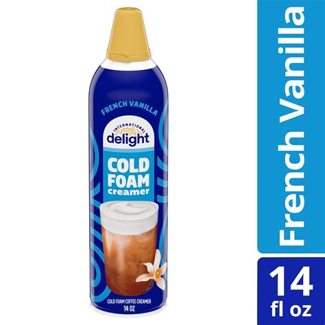 International Delight French Vanilla Cold Foam Creamer, 14 oz Can for ...