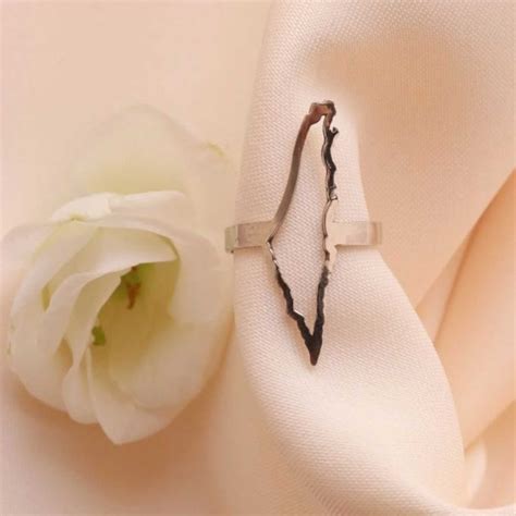 Palestine Map Ring – 925 Silver with 22K Gold Plating & Anti-Tarnish F
