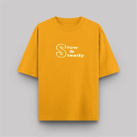 Slow & Steady Turtle Oversized Pure Cotton T-Shirt | TrendzKraft ...