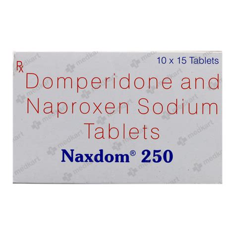NAXDOM 250MG TABLET 15'S : View Price, Combination and Alternatives ...
