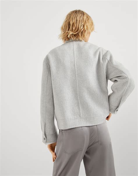 Hand-crafted bomber jacket (242MD5037937C072) for Woman | Brunello ...