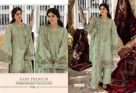 Shree Kahf Premium Embroidered Colllection Vol 2 Cotton Mal Dupatta ...