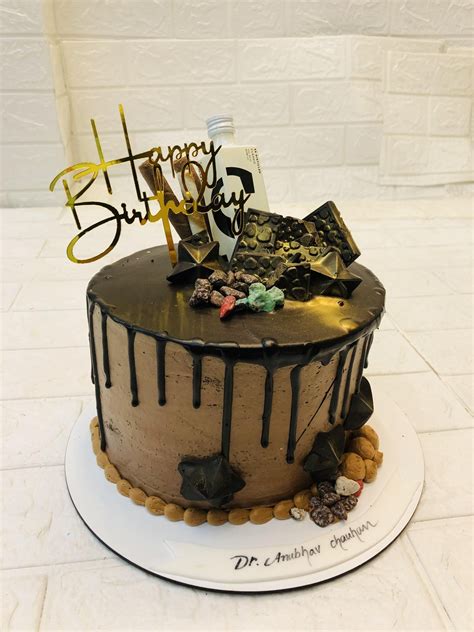 Dark Chocolate Drip Cake 2 – Bento Cakes Noida