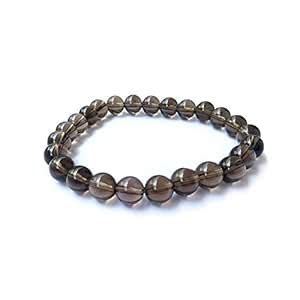 Buy Numeroastro Natural & Original Smoky Quartz Bracelet Round Beads ...