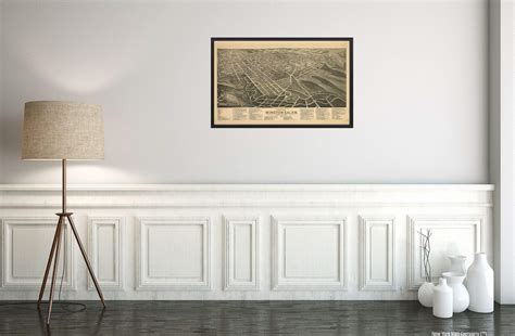 Buy Winston-Salem, North Carolina | 1891 Bird's Eye Shows Illustrations ...