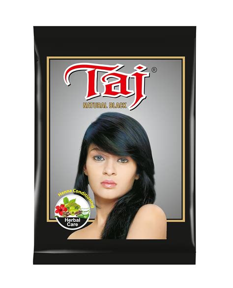 Buy Taj Henna Natural Black Henna Based Hair Color 15Gm (Pack Of 10 ...