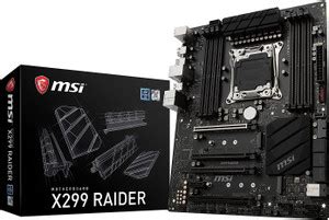 MSI actual X299 raider LGA1151Socket ATX Intel X99 Chipset DDR4 ...