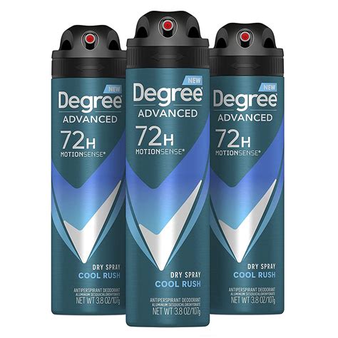 Degree Men Motionsense Antiperspirant Deodorant Dry Spray Cool Rush 3 ...