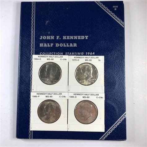 Pre-owned John F. Kennedy Half Dollar Collector's Album Starting 1964 ...