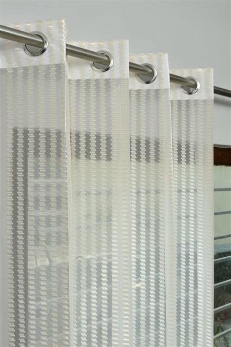 Buy HFI Pack of 2 Tissue Curtains Sheer Panel Transparent Net - 8 feet ...