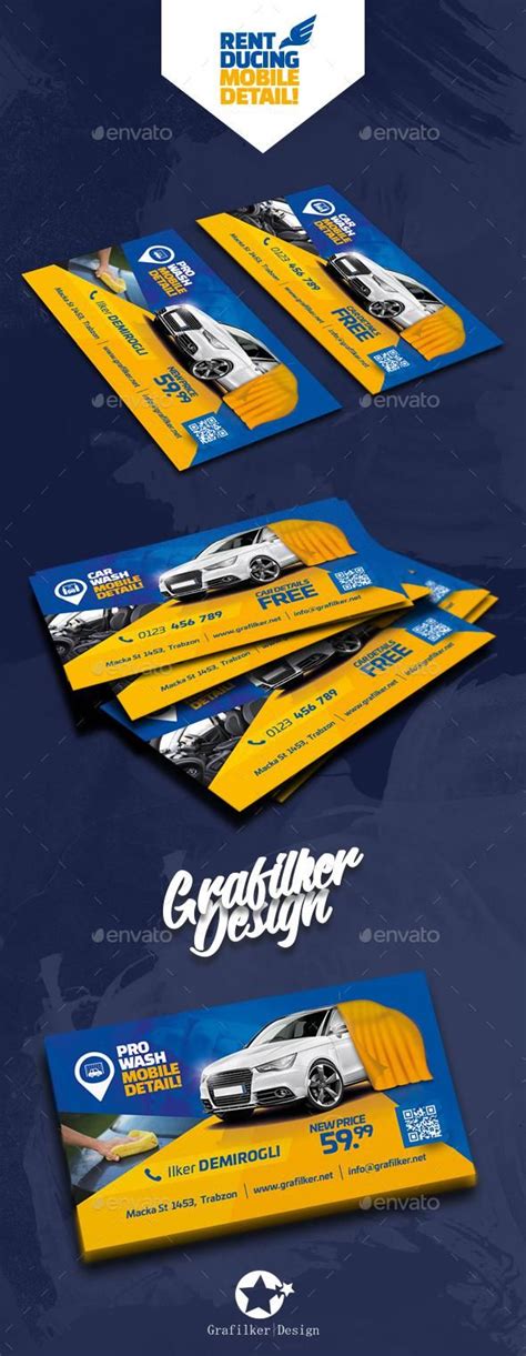 Car Wash Business Cards 的图像结果
