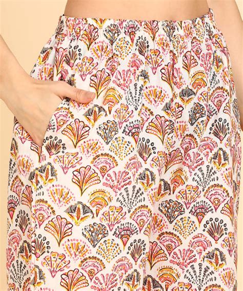 BLOCKS OF INDIA Co ords Set in Pure Cotton Multi Colour Hand Block Pri ...