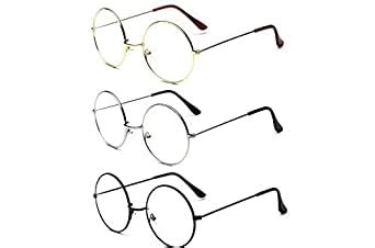 Buy ARZONAI Round Fully Metal Combo Transparent spectacle frame ...