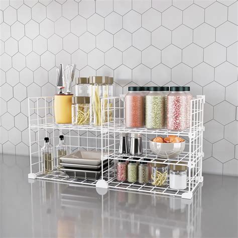 BOXJOY 5 Shelf Metal Kitchen Organizer Rack Stand for Spice, Oil and ...