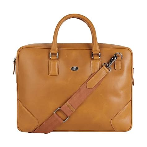 PERF Unisex Black Leather Laptop Bag for 15.6 Inch Laptop | Premium Ge ...