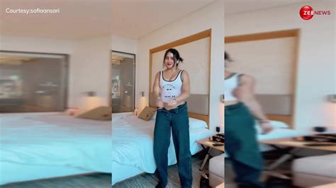 oyo video leak sofia ansari opens her pants made video in bedroom | Sofia Ansari ने बंद कमरे में ...