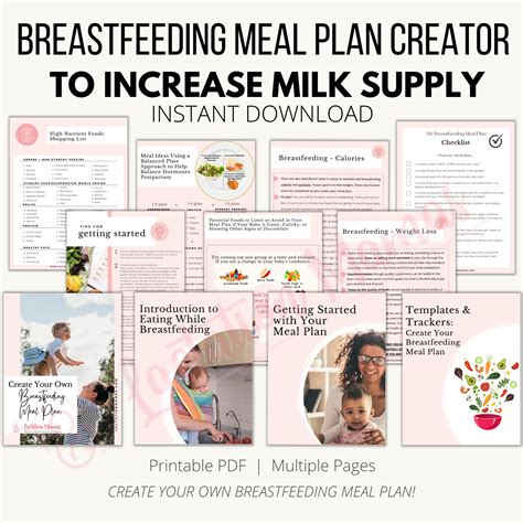 Breastfeeding Meal Plan Creator - Lactation Mamas