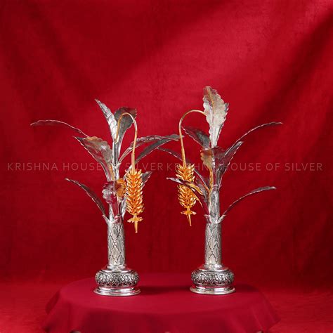Silver Banana Tree for Pooja – Krishna Jewellers