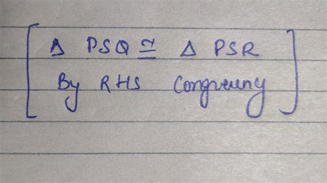 In case of congrugent of triangle, write the result in symbolic form ...