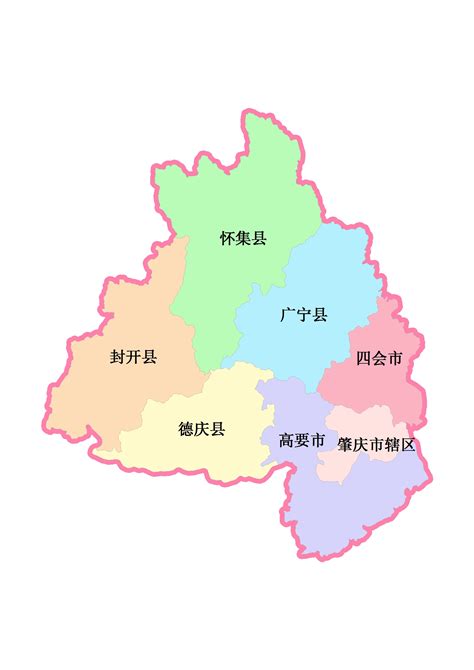 肇庆地图全图-千图网