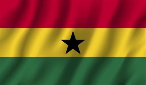 Ghana flag photo | Premium Photo