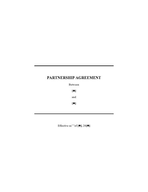 Partnership Agreement Form 的图像结果