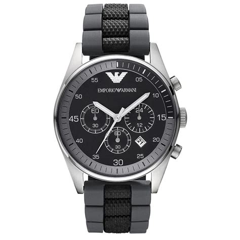 Emporio Armani Men's AR5866 Black Chronograph Dial Watch : Armani ...
