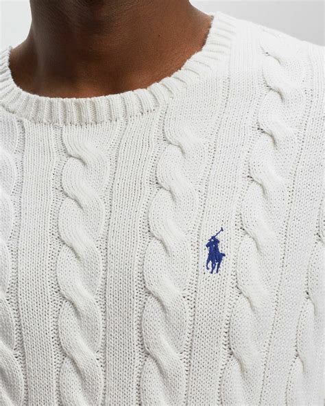 Polo Ralph Lauren Driver Sweat White Pullovers Polo Ralph Lauren