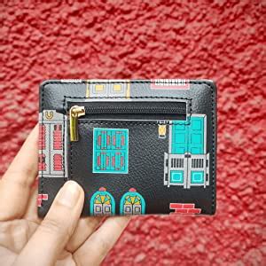 Buy Funk For Hire Black Faux Leather Unisex Mini Card Holder Wallet ...