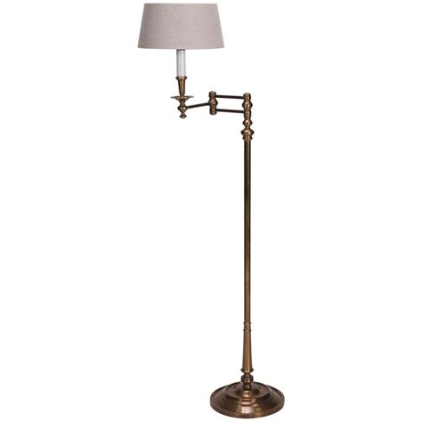 English Brass Swing Arm Library Floor Lamp at 1stDibs | library floor ...