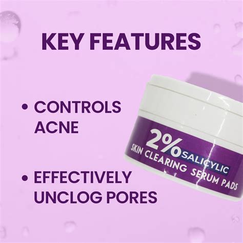 Jaquline USA 2% Salicylic Skin Clearing Serum Pads for Dark Spots ...