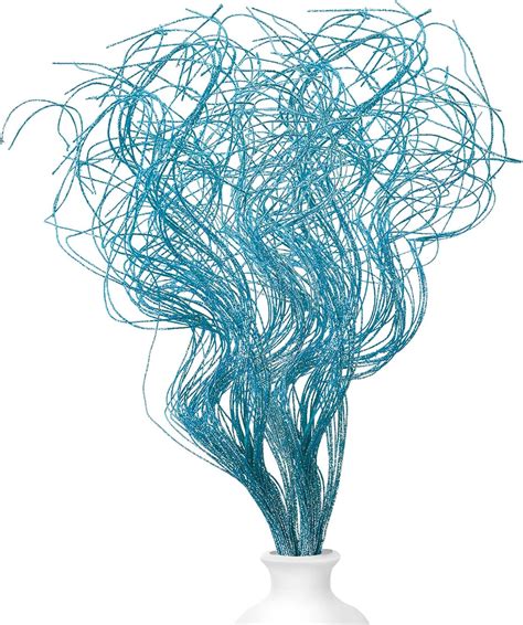 Amazon.com: Glitter Curly Ting Ting Branches Christmas Branches Vase Filler Artificial Curly ...
