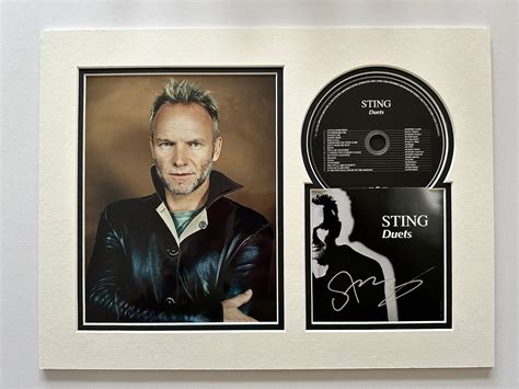 Sting of The Police Signed and Mounted CD - CharityStars