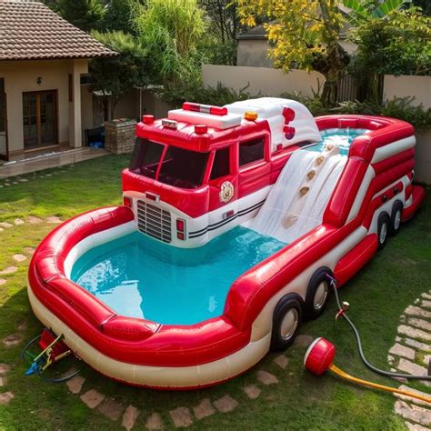 Image result for Inflatable Pool Slides