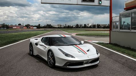 Download wallpaper 1366x768 ferrari, 458, mm speciale, white, side view ...