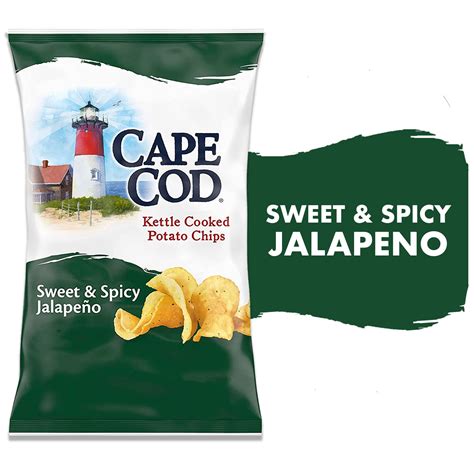Cape Cod Potato Chips, Sweet & Spicy Jalapeno Kettle Chips, 7.5 oz ...