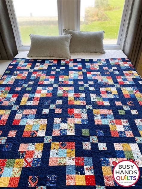 8 Sizes Grid Pop Quilt Pattern PRINTED, Jelly Roll or Fqs, Baby Lap ...