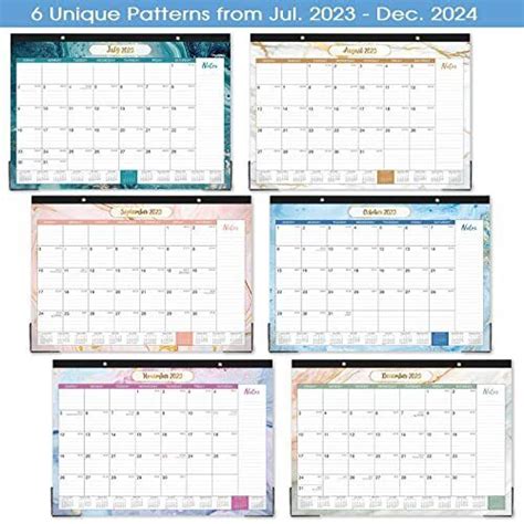 2023-2024 Desk Calendar - 18 Months Desk Calendar, | Ubuy India