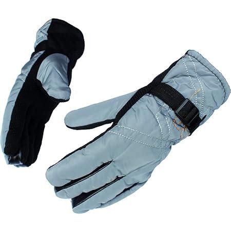 AlexVyan M Brown Warm Winter Riding Snow Proof Gloves Protective Gloves ...